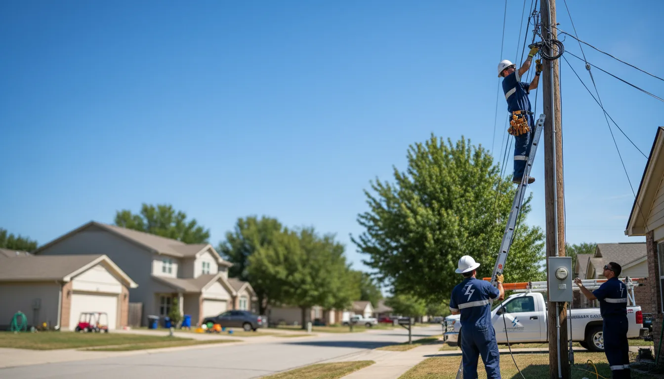 Residential electrician providing installation services in Wellington, KY